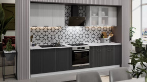 Модульная кухня «Кимберли» Белый, Сноу, Титан в Надыме - nadym.mebel-tymen.ru | фото