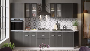 Модульная кухня «Кимберли» Белый, Титан в Надыме - nadym.mebel-tymen.ru | фото