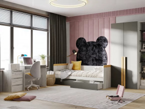 Модульная подростковая Кент-1 Дуб Крафт Белый/Антрацит в Надыме - nadym.mebel-tymen.ru | фото