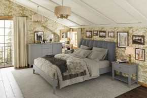 Модульная спальня Никеа Серый шифер/Лак Антрацит в Надыме - nadym.mebel-tymen.ru | фото