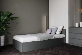 МОРИ КРМ 900.1/1 Кровать (сп/м 900*2000мм), ЛДСП Графит МП (НАСТИЛЫ) в Надыме - nadym.mebel-tymen.ru | фото