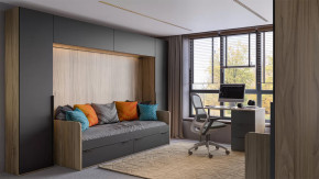 Набор детской мебели «Порто» №4 Яблоня Беллуно, Графит софт в Надыме - nadym.mebel-tymen.ru | фото