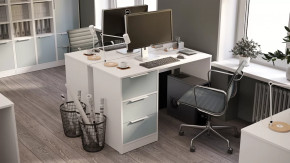 Набор мебели для офиса «Марли» №2 Белый, Серо-голубой в Надыме - nadym.mebel-tymen.ru | фото