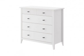 Никеа Комод 5 ящиков Белый в Надыме - nadym.mebel-tymen.ru | фото