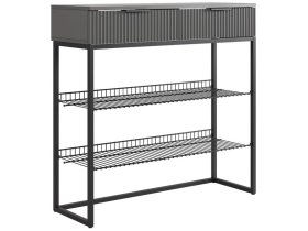 Обувница Классная 1 графит/графит матовый/черный муар в Надыме - nadym.mebel-tymen.ru | фото