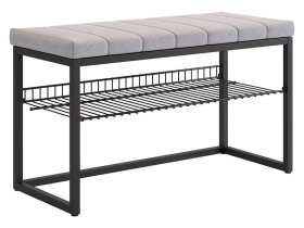 Обувница Классная 2 черный муар/оникс (велюр) в Надыме - nadym.mebel-tymen.ru | фото