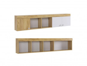 Полка Форсаж дуб крафт золотой/белый в Надыме - nadym.mebel-tymen.ru | фото