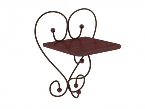 Полка настенная Милсон коричневая в Надыме - nadym.mebel-tymen.ru | фото