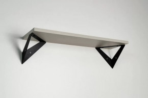 Полка навесная Рич кашемир/черный в Надыме - nadym.mebel-tymen.ru | фото