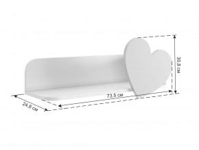 Полка навесная Сердечко в Надыме - nadym.mebel-tymen.ru | фото