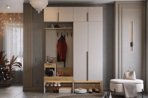 Прихожая Баско К5 кашемир/дуб крафт золотой в Надыме - nadym.mebel-tymen.ru | фото