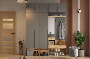 Прихожая Баско К9 графит/дуб крафт золотой в Надыме - nadym.mebel-tymen.ru | фото