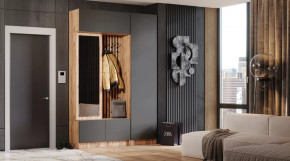 Прихожая "Бавария" Дуб вотан/графит в Надыме - nadym.mebel-tymen.ru | фото