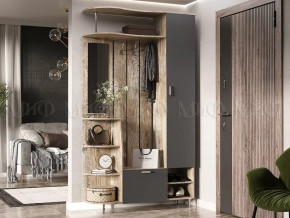 Прихожая Лика №2 1,2 м Дуб юкон, Графит в Надыме - nadym.mebel-tymen.ru | фото