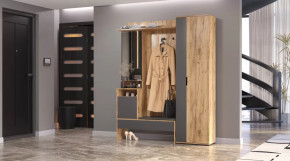 Прихожая Сабрина Дуб вотан/графит в Надыме - nadym.mebel-tymen.ru | фото