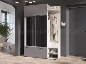 Прихожая Стелла Графит/Дуб Крафт Белый в Надыме - nadym.mebel-tymen.ru | фото