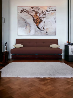 Прямой диван манго 1 Нео Шоколад/Подушки Нео Латте в Надыме - nadym.mebel-tymen.ru | фото