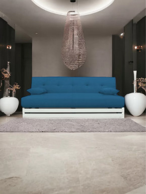 Прямой диван манго 1 Савана Деним/Планки белые в Надыме - nadym.mebel-tymen.ru | фото