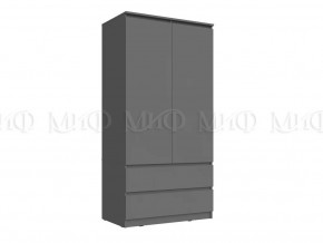 Шкаф 2-х створчатый Челси Графит в Надыме - nadym.mebel-tymen.ru | фото