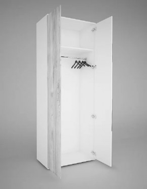 Шкаф 2-х створчатый EVO "Сорренто" с МДФ створкой БЕЗ зеркала в Надыме - nadym.mebel-tymen.ru | фото