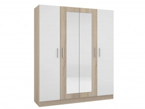 Шкаф четырехстворчатый Леси Сонома-Белый в Надыме - nadym.mebel-tymen.ru | фото