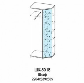 Шкаф для одежды и белья ШК-5018 Грейс в Надыме - nadym.mebel-tymen.ru | фото