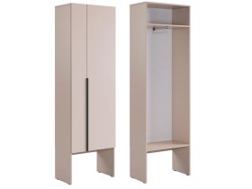 Шкаф двухдверный L600 Баско кашемир в Надыме - nadym.mebel-tymen.ru | фото