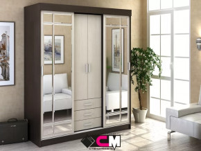 Шкаф-купе Лидер 1К Венге/Дуб белфорт в Надыме - nadym.mebel-tymen.ru | фото