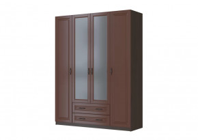 Шкаф ШР-4 "Кантри" 2 зеркала, орех в Надыме - nadym.mebel-tymen.ru | фото