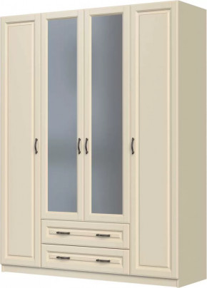Шкаф ШР-4 "Кантри" 2 зеркала, слоновая кость в Надыме - nadym.mebel-tymen.ru | фото