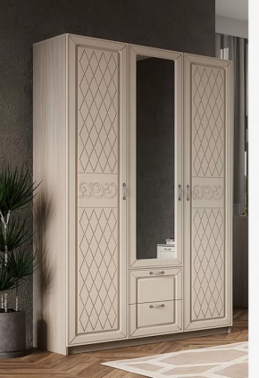 Шкаф трехдверный с зеркалом "Париж" № 2 в Надыме - nadym.mebel-tymen.ru | фото