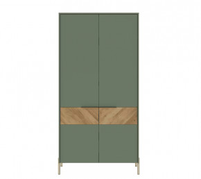 SIENA шкаф SZF2D (Дымчатый зеленый/Дуб вотан) в Надыме - nadym.mebel-tymen.ru | фото