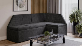 Скамья угловая «Лондон» со спальным местом Исп.2 Дуб Сонома трюфель, Микровелюр Wellmart Graphite в Надыме - nadym.mebel-tymen.ru | фото