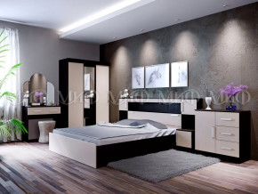 Спальный гарнитур Басямиф, дуб беленый/венге в Надыме - nadym.mebel-tymen.ru | фото