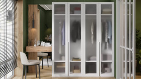 Спальный гарнитур «Порто» №4 Яблоня Беллуно, Белый в Надыме - nadym.mebel-tymen.ru | фото