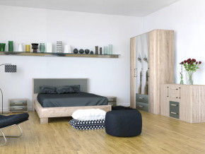 Спальный гарнитур ВЕРСАЛЬ-2 Дуб баррик/Ясень анкор/Белый в Надыме - nadym.mebel-tymen.ru | фото