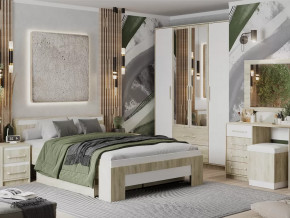 Спальный гарнитур Эдем-1 Дуб сонома/Белый жемчуг в Надыме - nadym.mebel-tymen.ru | фото