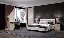 Спальня №2 "Капри" Сатин в Надыме - nadym.mebel-tymen.ru | фото