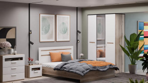 Спальня «Фьюжн» Дуб Делано, Белый глянец в Надыме - nadym.mebel-tymen.ru | фото