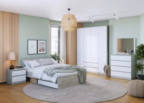 Спальня Лори, набор №ДС-1, дуб серый/белый в Надыме - nadym.mebel-tymen.ru | фото