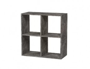 Стеллаж 4 секции графит Герда в Надыме - nadym.mebel-tymen.ru | фото