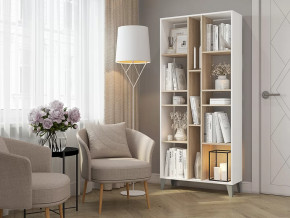 Стеллаж Asti Сонома-Белый в Надыме - nadym.mebel-tymen.ru | фото