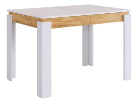 Стол обеденный раздвижной Гермес 2 белое дерево/дуб крафт золотой в Надыме - nadym.mebel-tymen.ru | фото