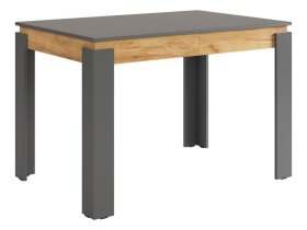 Стол обеденный раздвижной Гермес 2 графит/дуб крафт золотой в Надыме - nadym.mebel-tymen.ru | фото