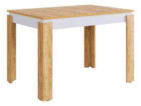 Стол обеденный раздвижной Гермес 2 дуб крафт золотой/белое дерево в Надыме - nadym.mebel-tymen.ru | фото