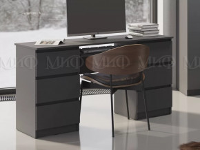 Стол 6 ящиков Челси Графит в Надыме - nadym.mebel-tymen.ru | фото