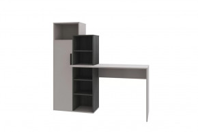 Стол компьютерный Комбо, кашемир-черный ясень/кашемир в Надыме - nadym.mebel-tymen.ru | фото