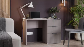 Стол письменный «Графит» Глиняно серый, Холст латте в Надыме - nadym.mebel-tymen.ru | фото