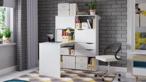 Стол письменный тип 7 Белый Ясень в Надыме - nadym.mebel-tymen.ru | фото