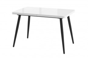 Стол раздвижной Borg-120, оптивайт белый/черный в Надыме - nadym.mebel-tymen.ru | фото
